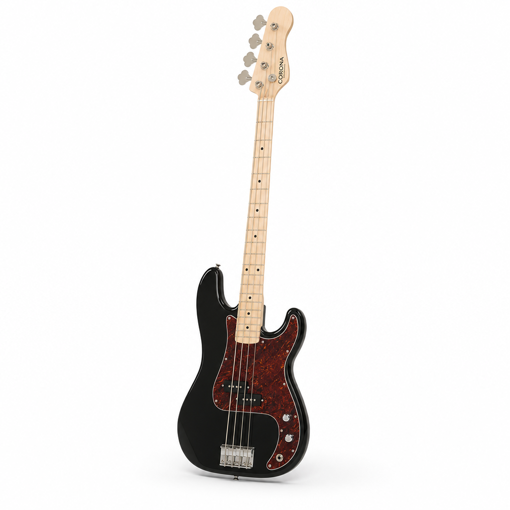 Corona Standard P Bass (Black / Maple)