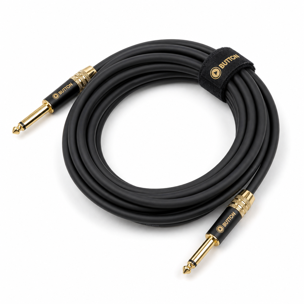 Button Gold Rush Silent Cable 기타 & 베이스 케이블 5m