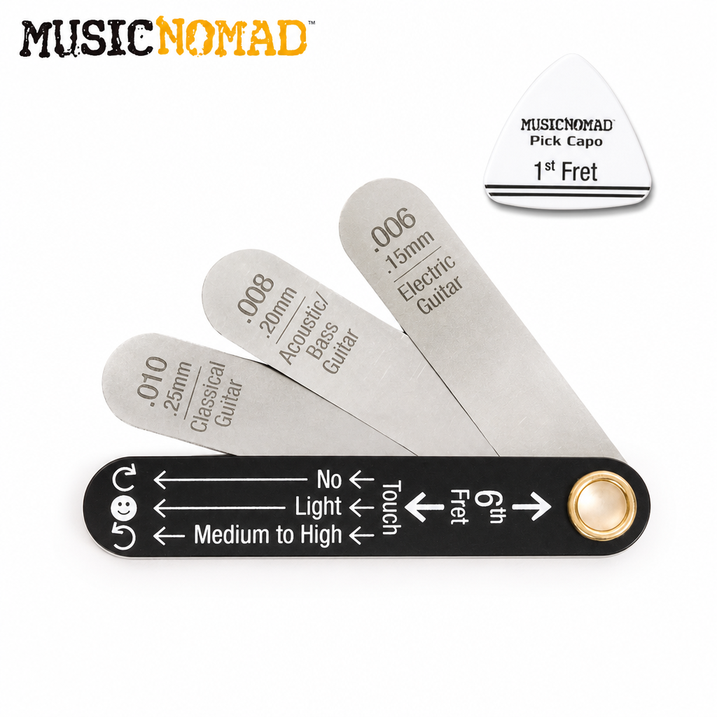 Music Nomad Precision Truss Rod Neck Relief Gauge with Pick Capo (MN600)