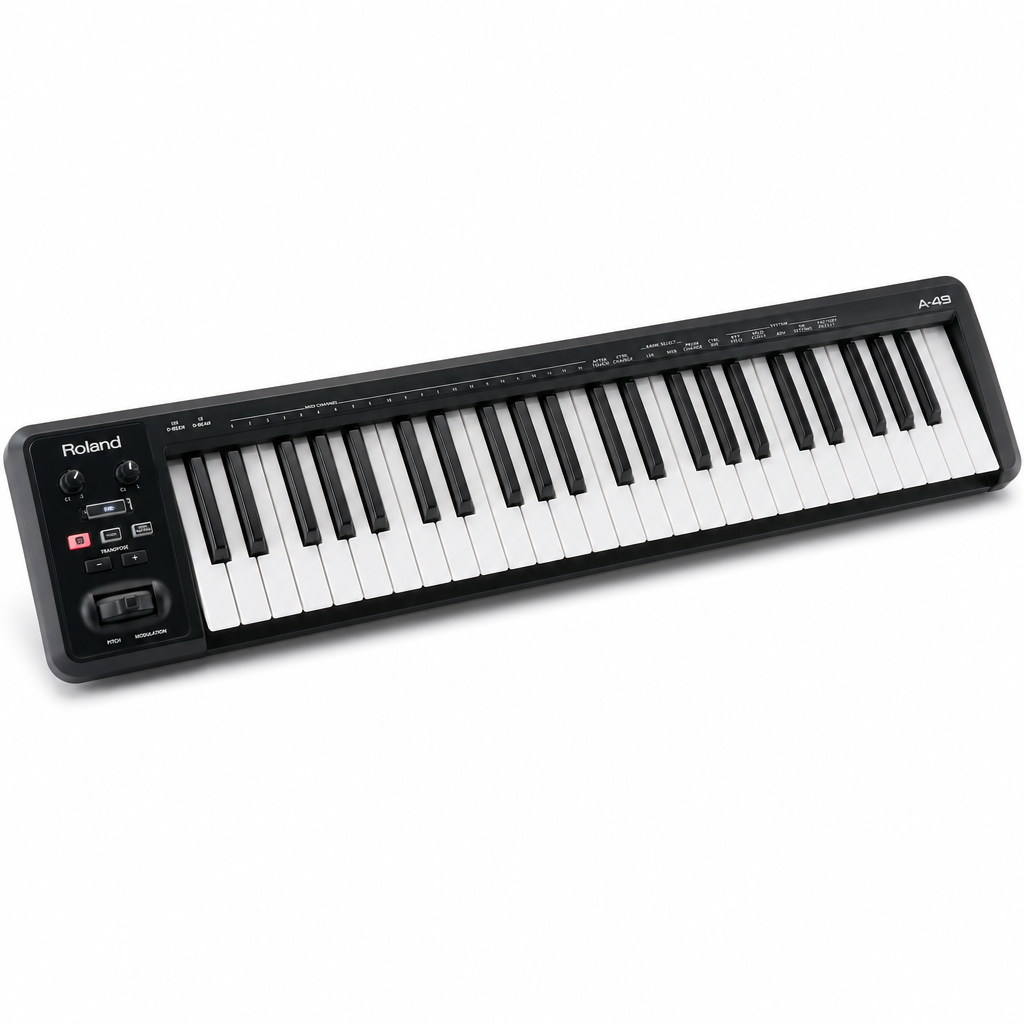 Roland A-49 미디 키보드 컨트롤러 (Black)