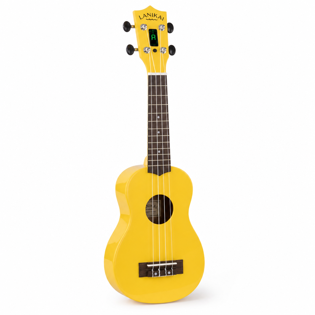 Lanikai Kohala Tiki 튜너내장 콘서트 우쿨렐레 (Yellow)