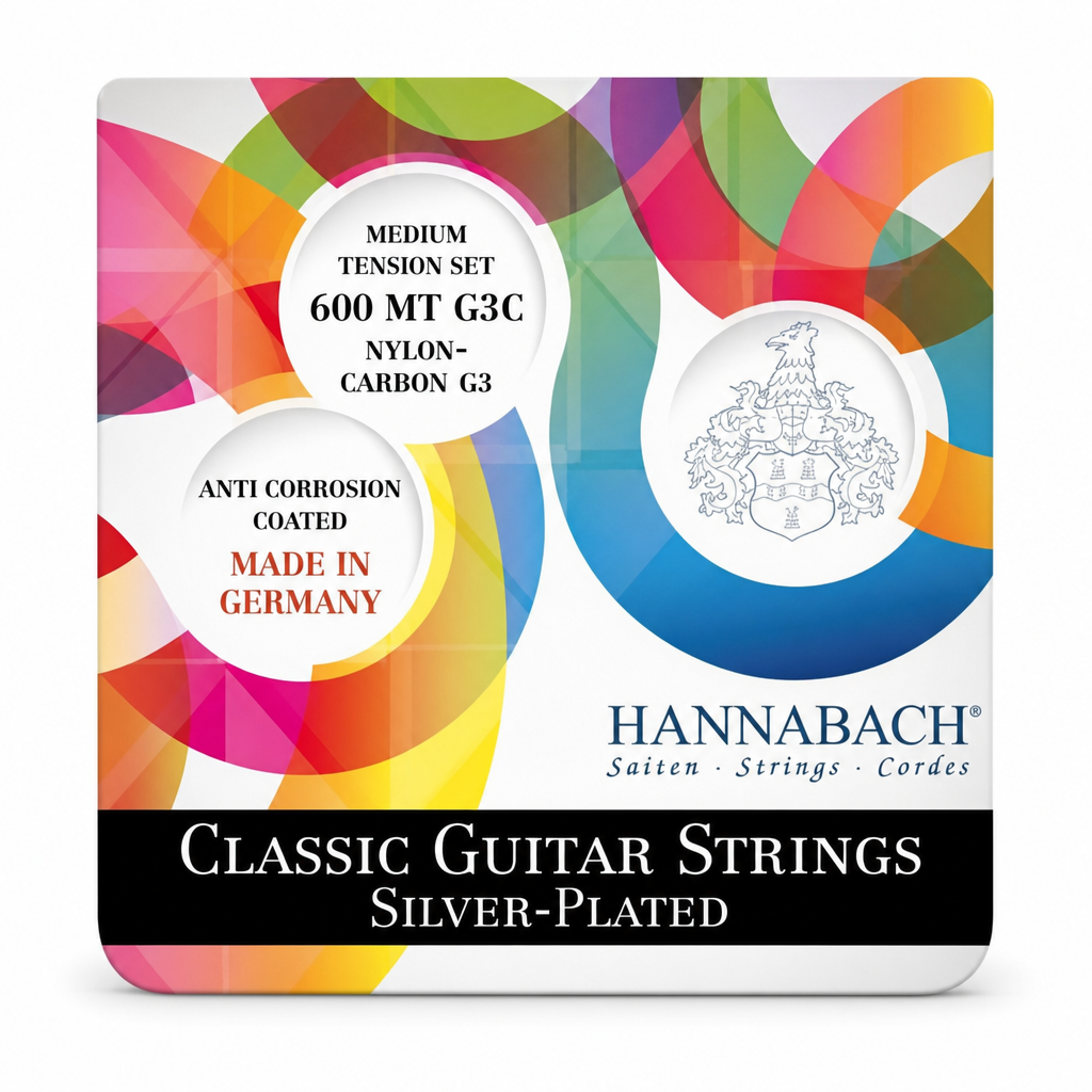 Hannabach SIlver Plated Medium Tension G3 카본 G스트링 (600MTG3C)