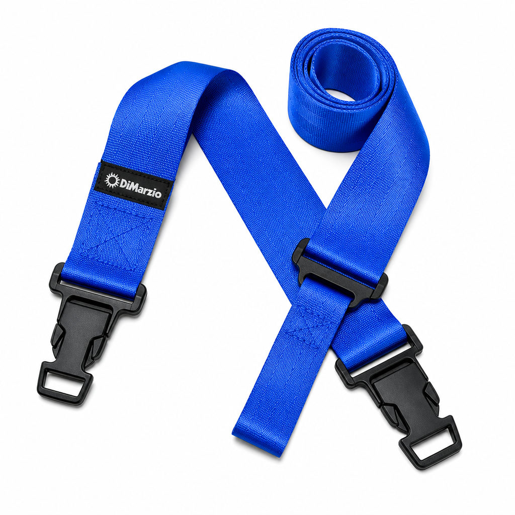 DiMarzio Nylon ClipLock 기타 & 베이스 스트랩 (2인치/Blue)