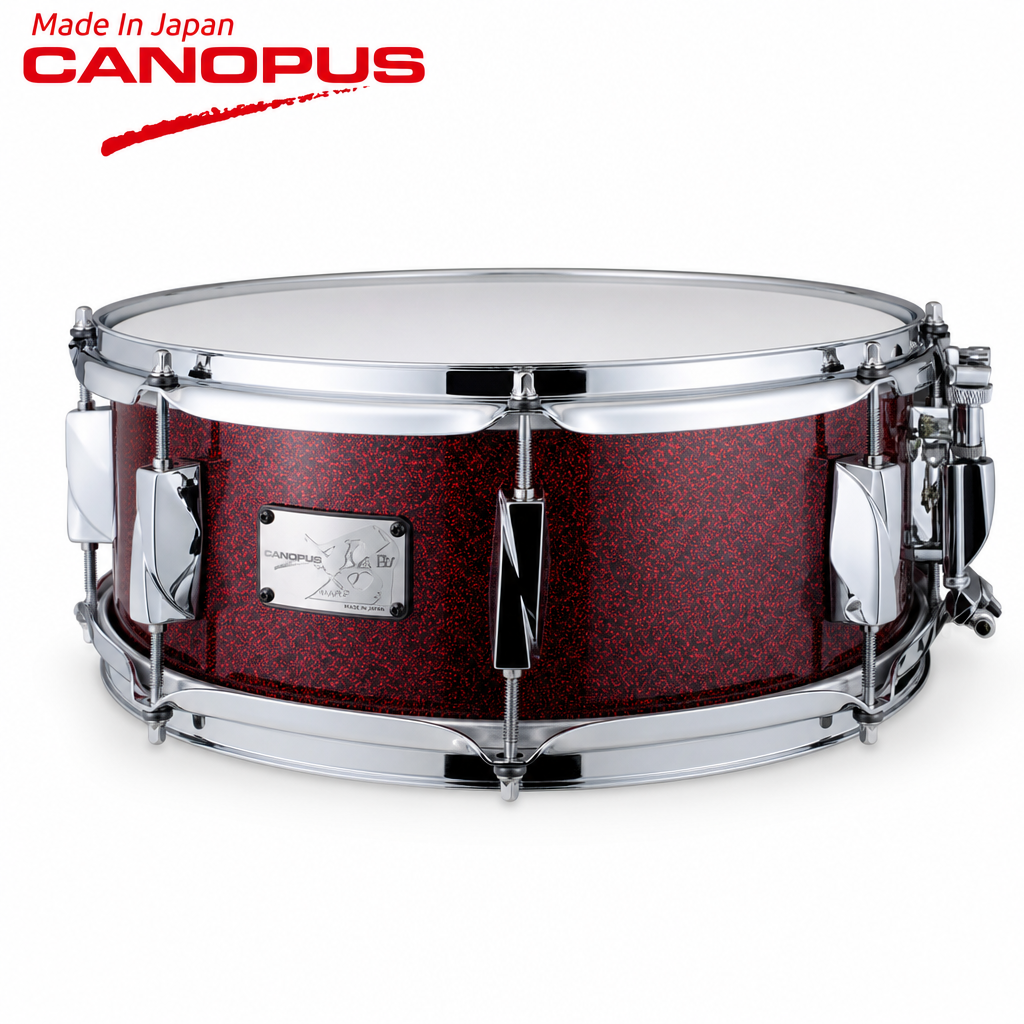 Canopus YAIBA II Maple Snare Drum Dark Red LQ (JSM-1455)