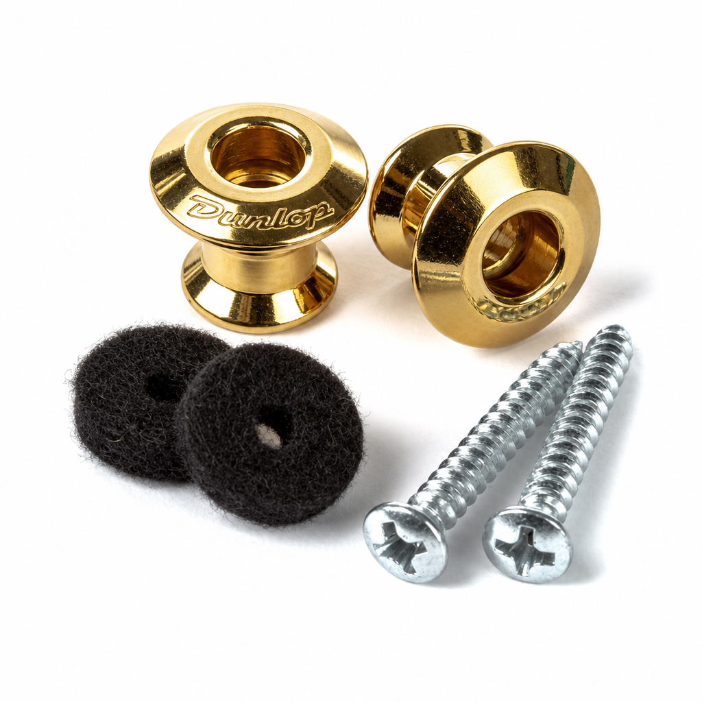 Dunlop STRAPLOK® Dual Design Strap Button / 던롭 스트랩락 전용 핀 Gold