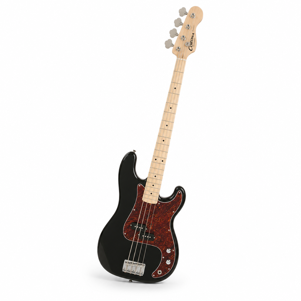 Corona Standard P Bass (Black / Maple)