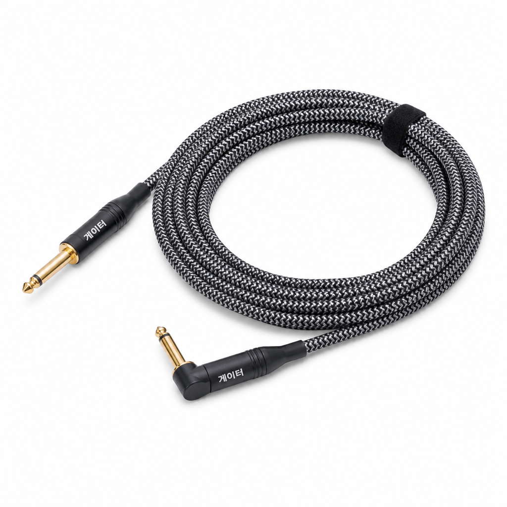 게이터 Cableworks Backline Braided Instrument Cable 기타 케이블 6.1m Right Angle (GCWB-INS-20RABRY)