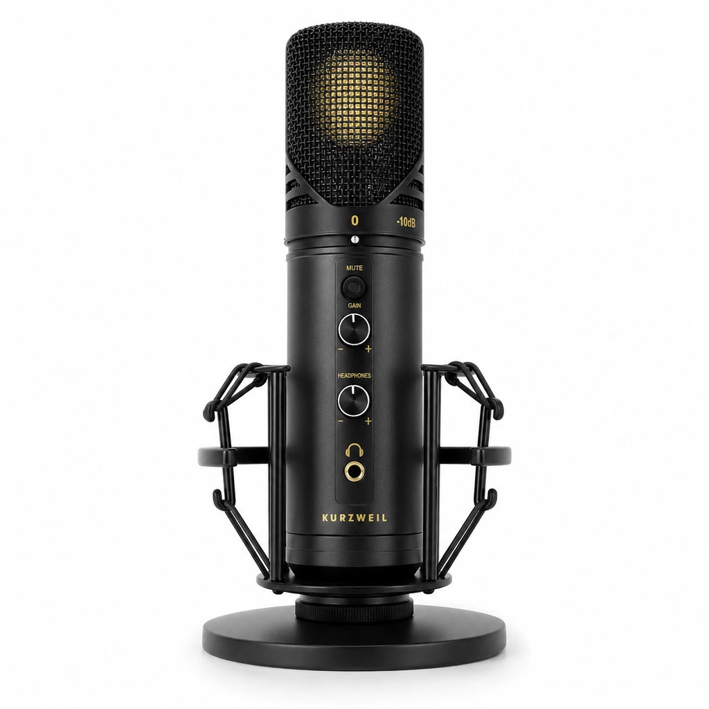 Kurzweil KM2U USB 콘덴서마이크 (블랙)