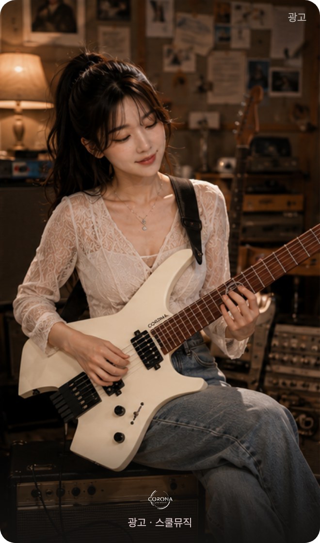 스쿨뮤직 코로나 기타 광고